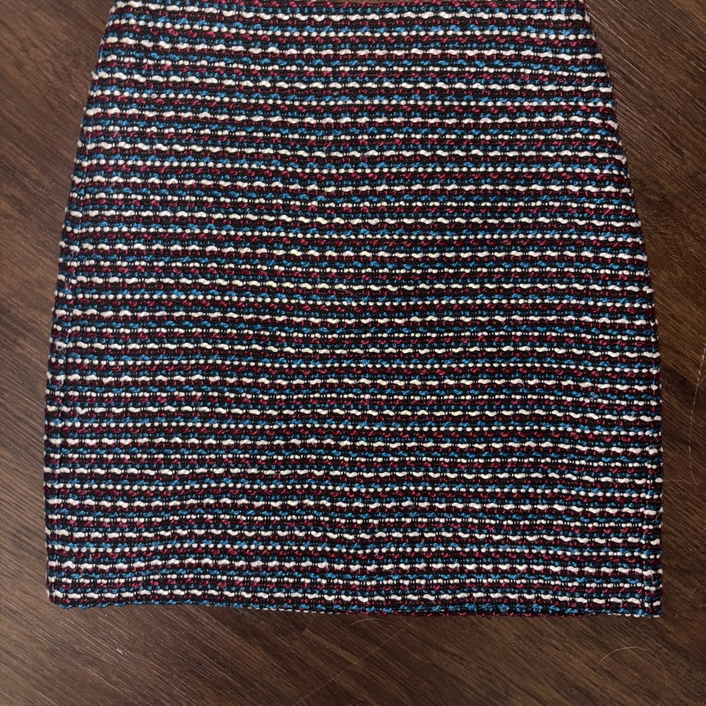 LOFT Multicolor Textured Pencil Skirt